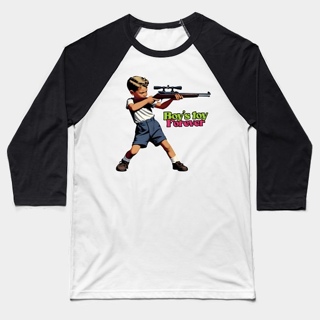 Boy's Toy Baseball T-Shirt by Rawlifegraphic